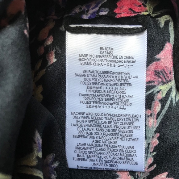 BCBGMAXAzria Floral Romper, NWT, Size XS - Picture 12 of 16